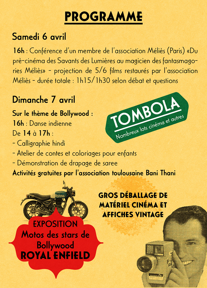 Verso du flyer du salon/ Flyer back of the convention