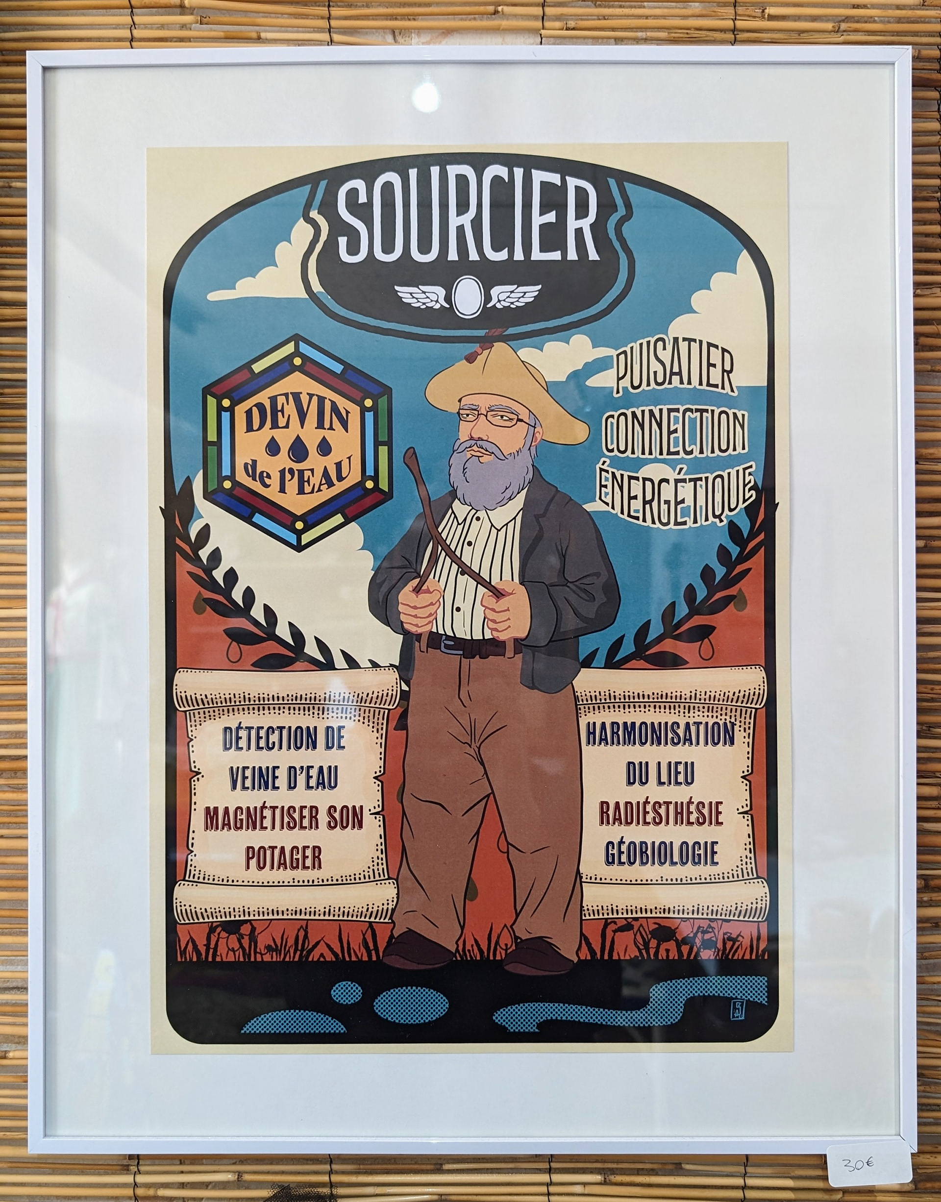 Sourcier (tirage A3) / 40 x 50cm / 30€