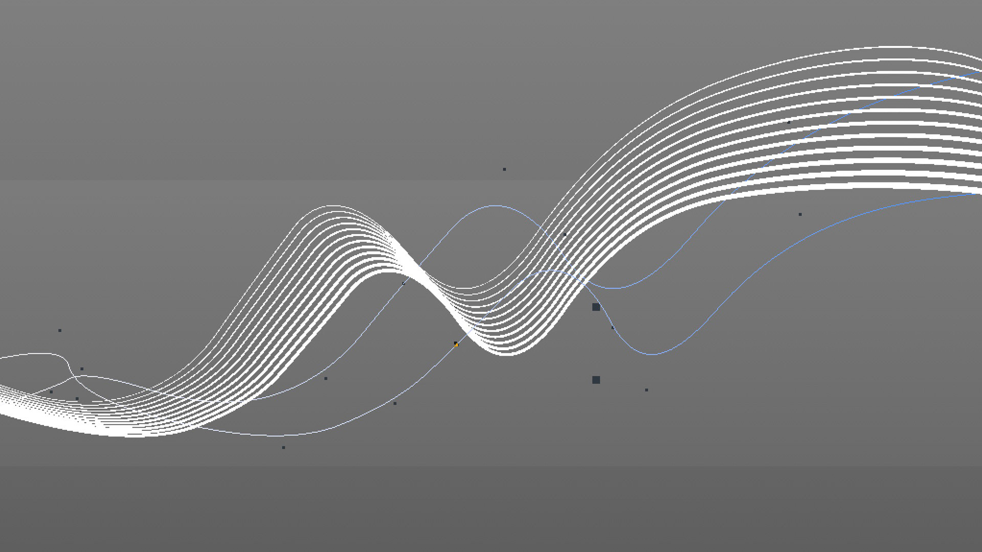 3D model wave with moveable splines
