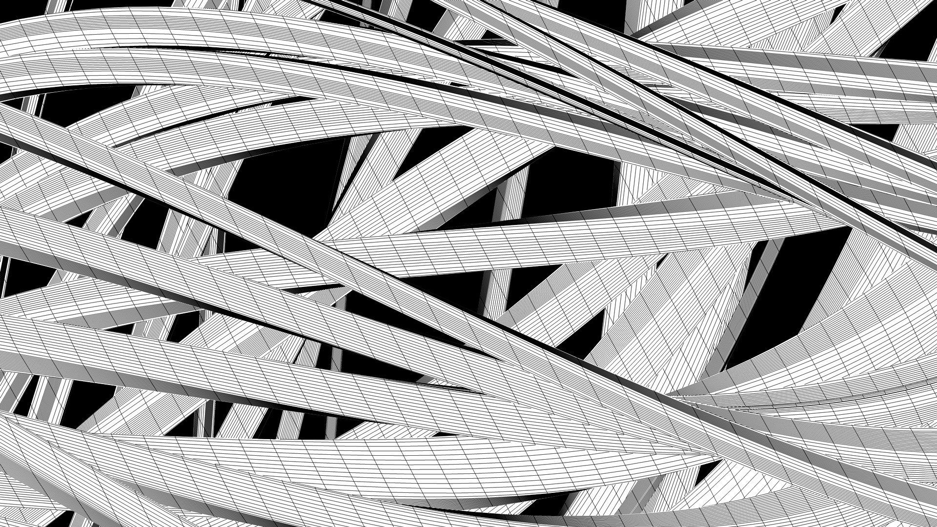 Wireframe 3D: Strands