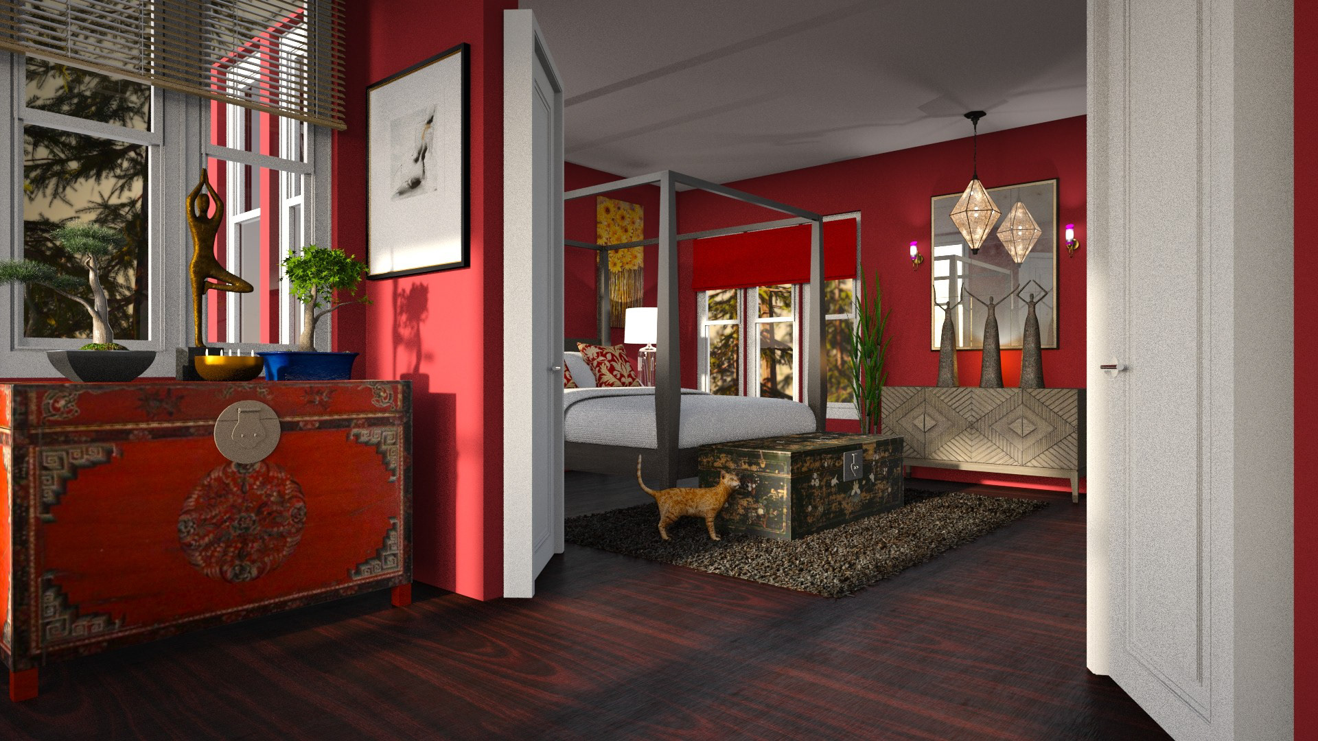 Red Bedroom