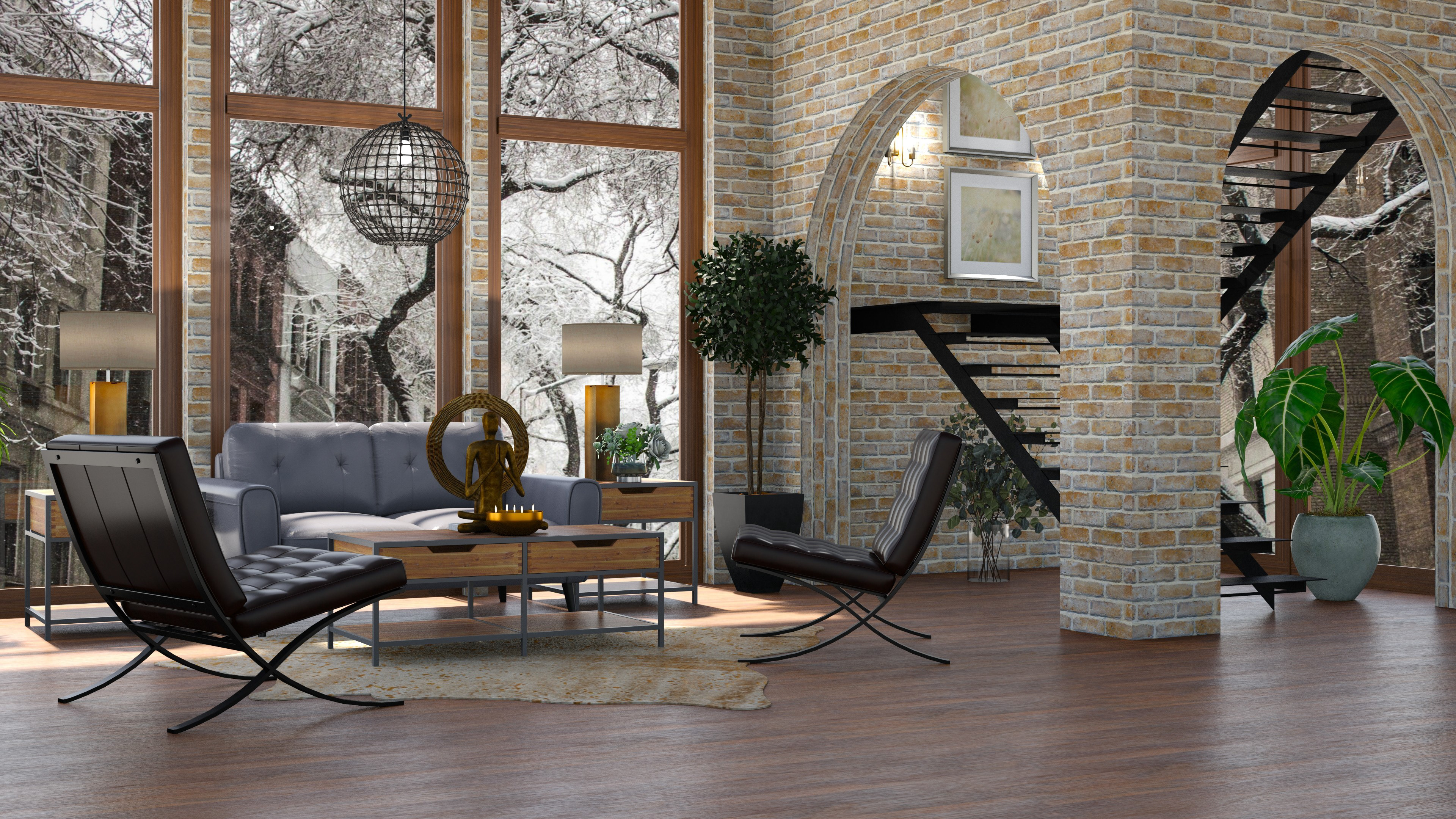 Arched Stairway