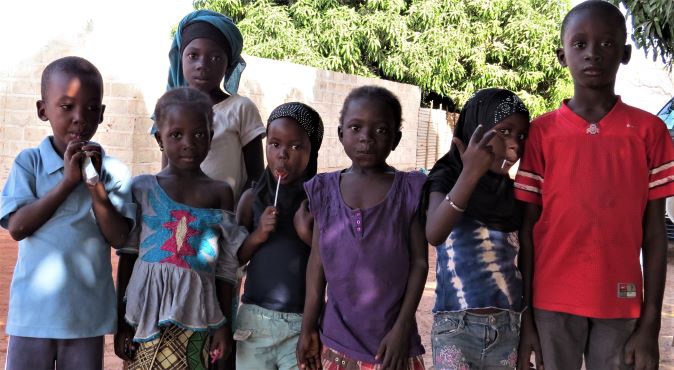 Kids from the village
