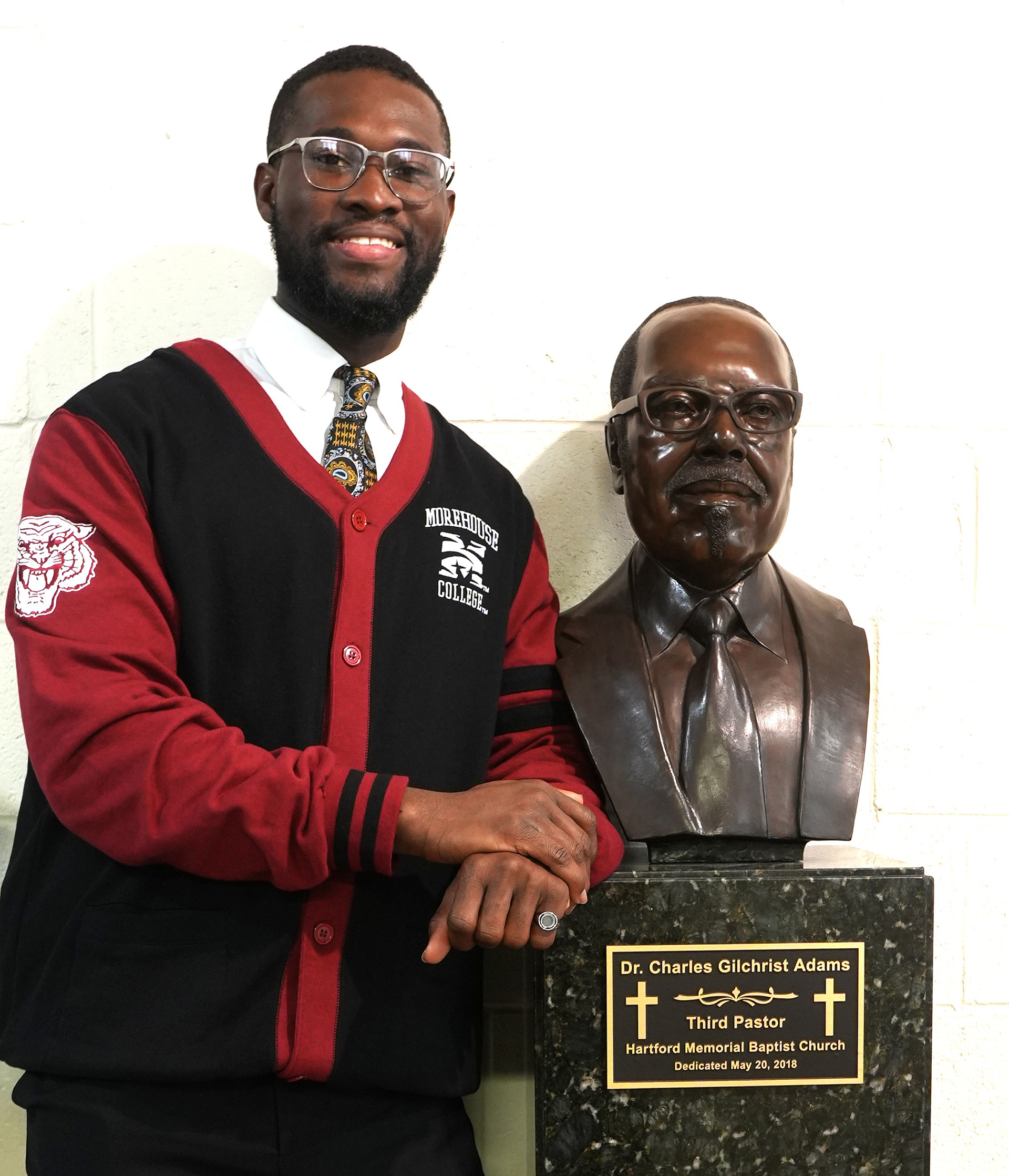 With Pastor Emeritus Charles G Adams