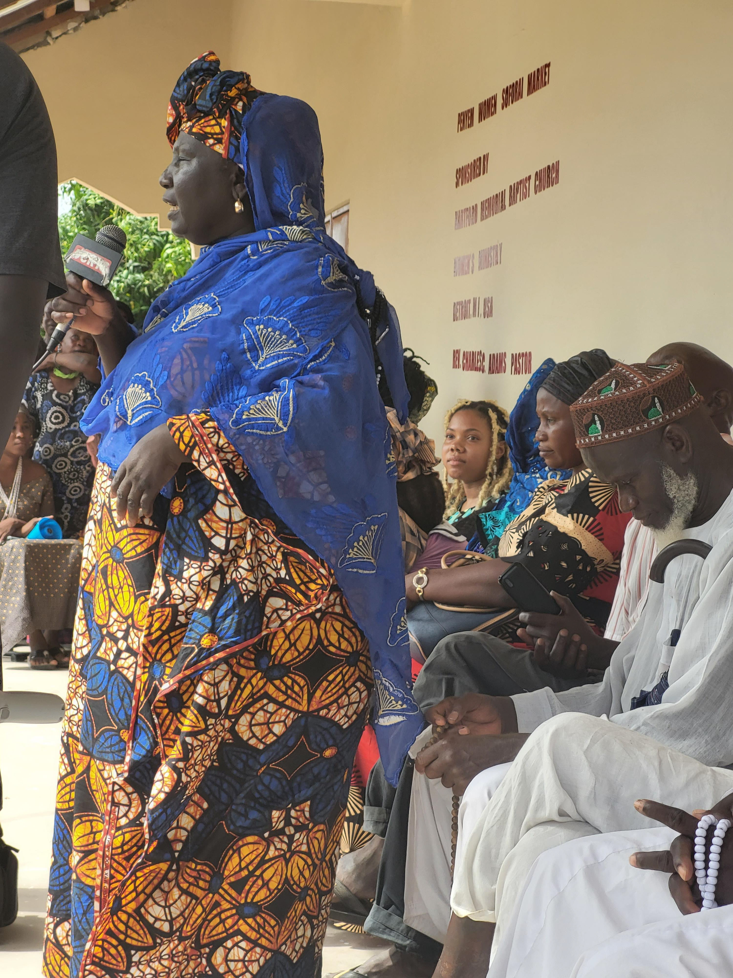 Dedication of women's marketplace