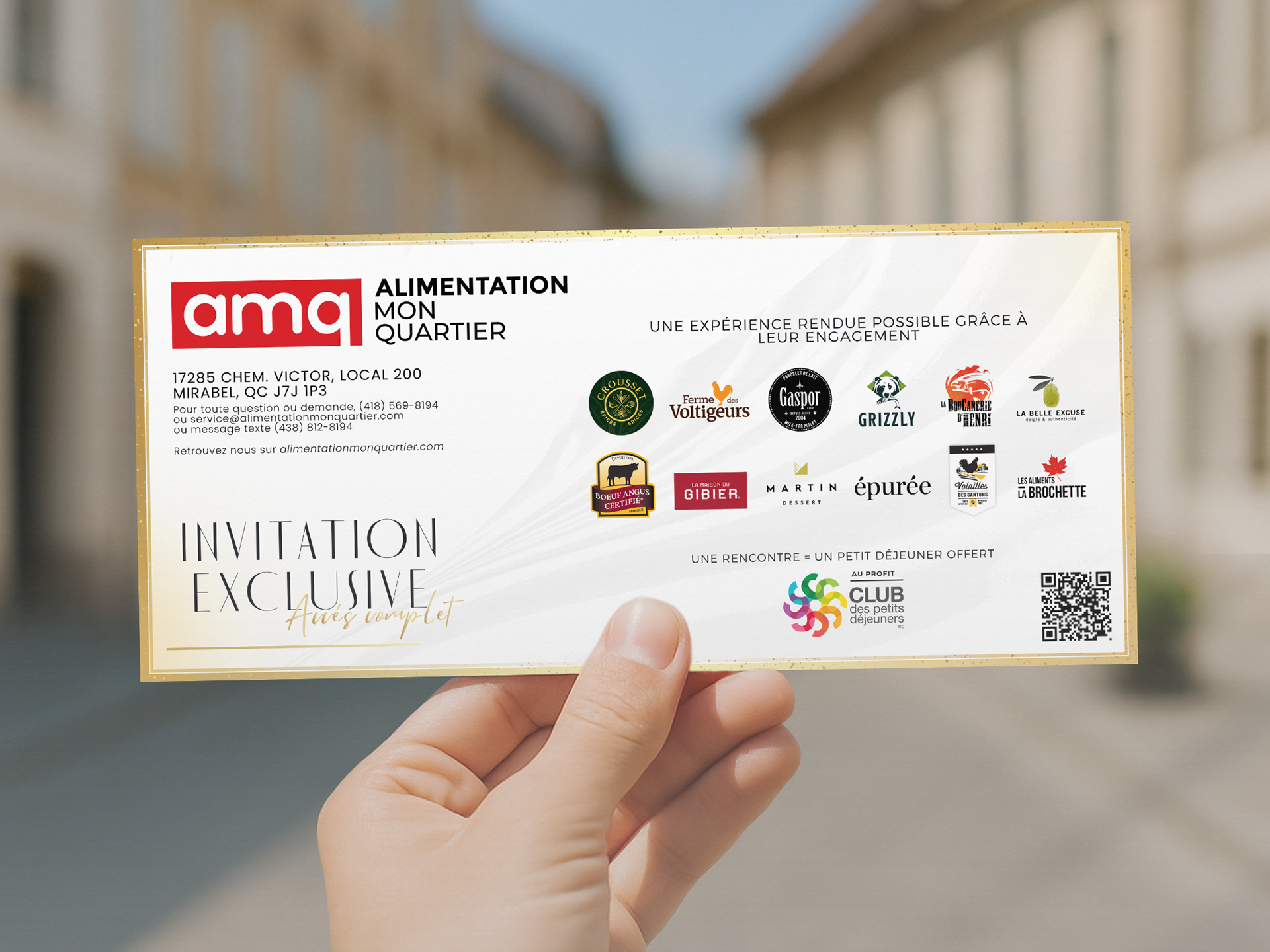 coupon invitation (promotionnel)
