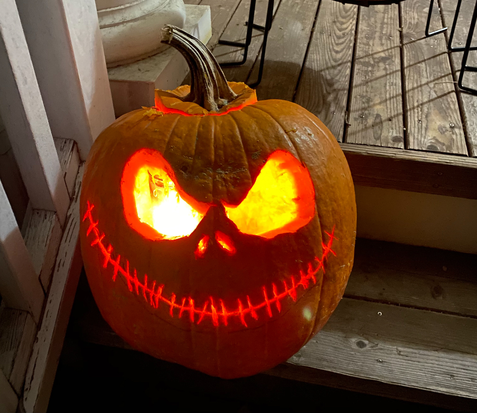 Jack Skellington Jack-o-Lantern