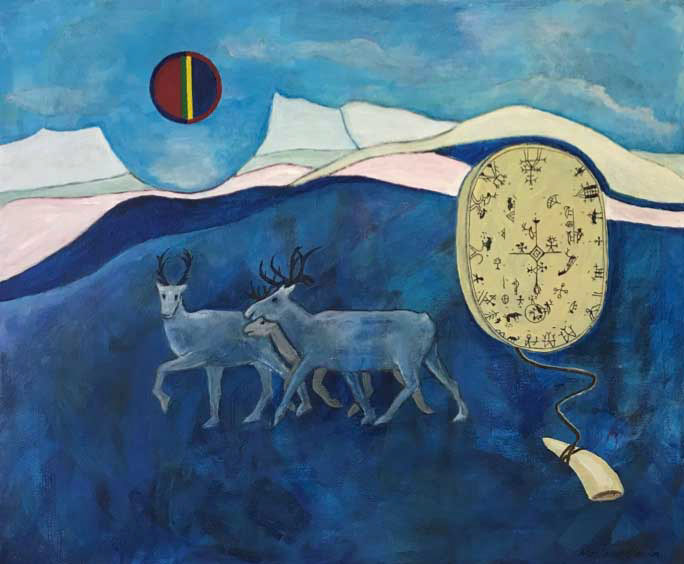 Lapporten akryl 50 x 40 cm