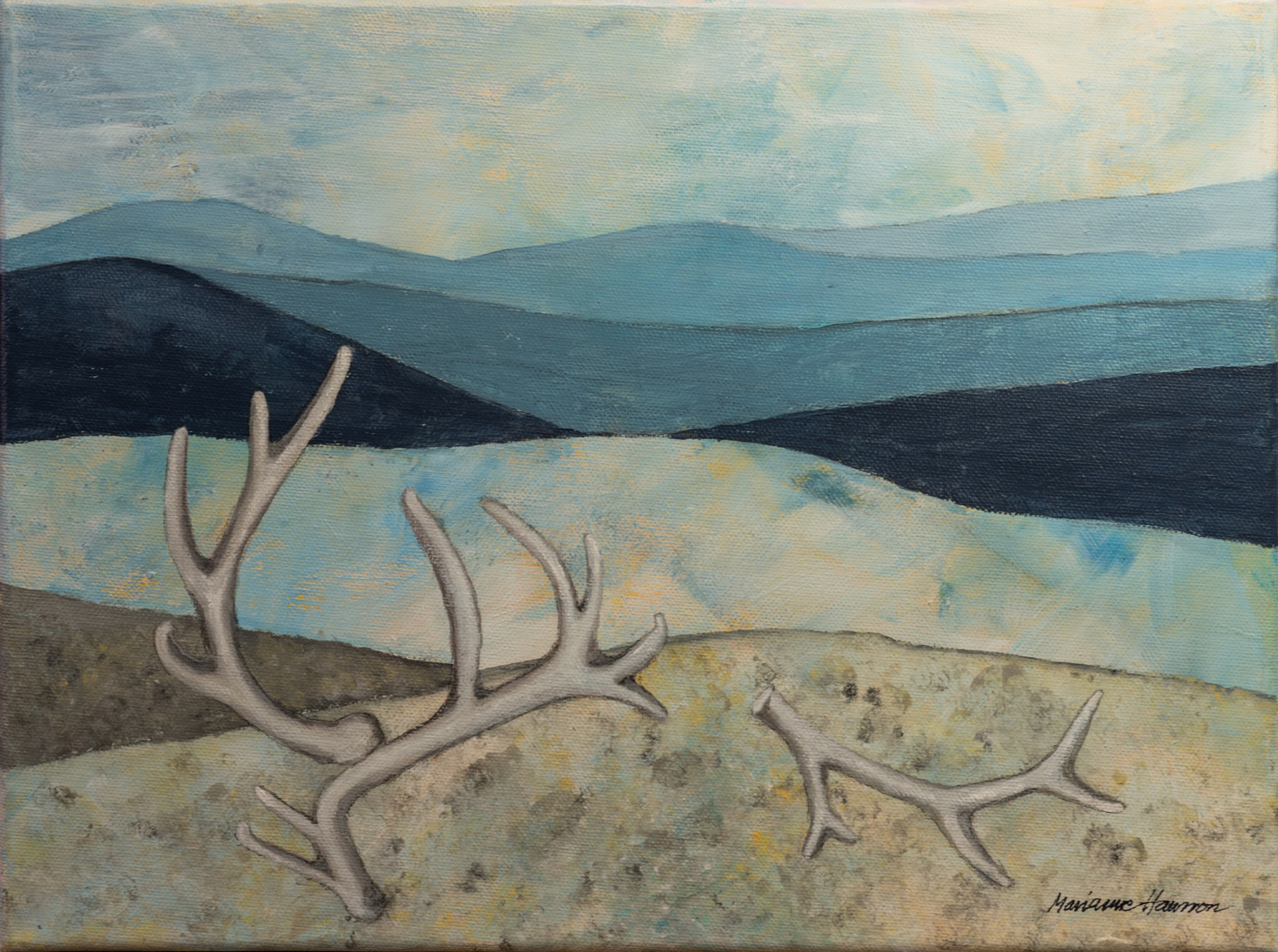 Sameland akryl 40 x 30 cm