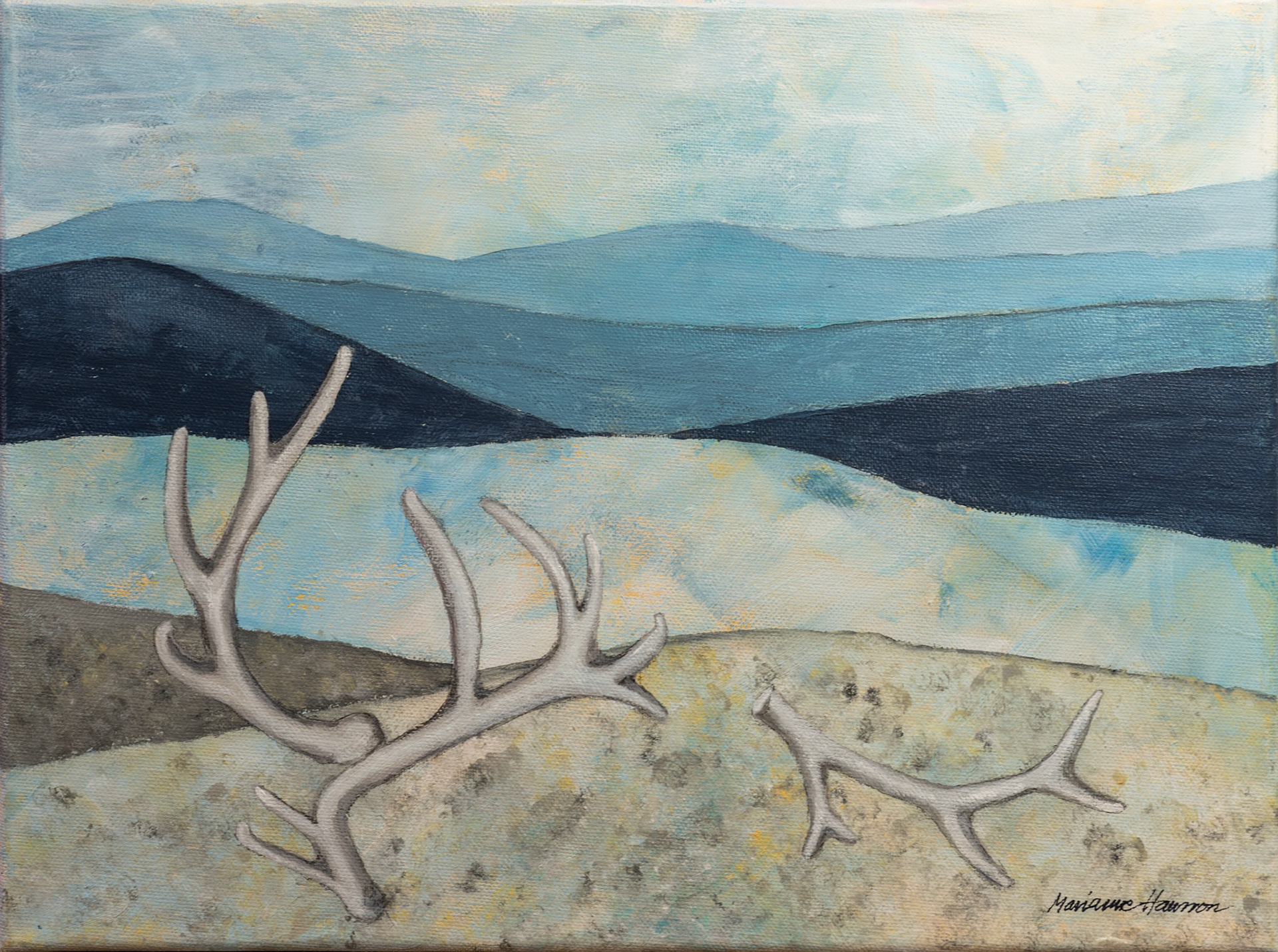 Sameland akryl 40 x 30 cm