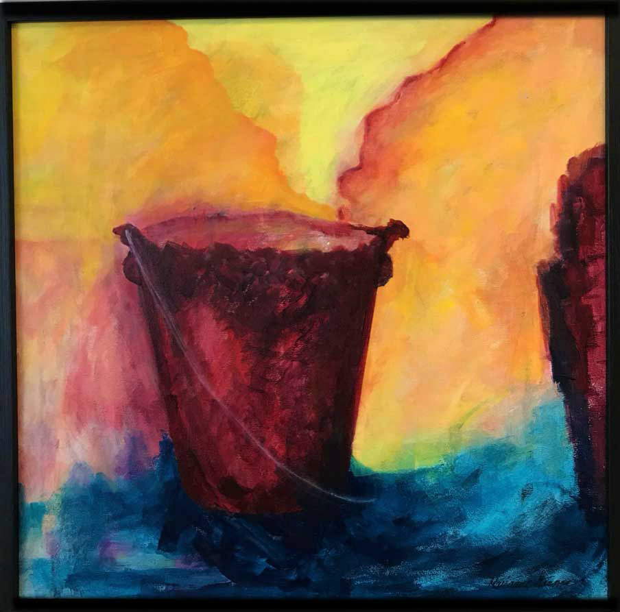 Hinken akryl 53 x 53 cm