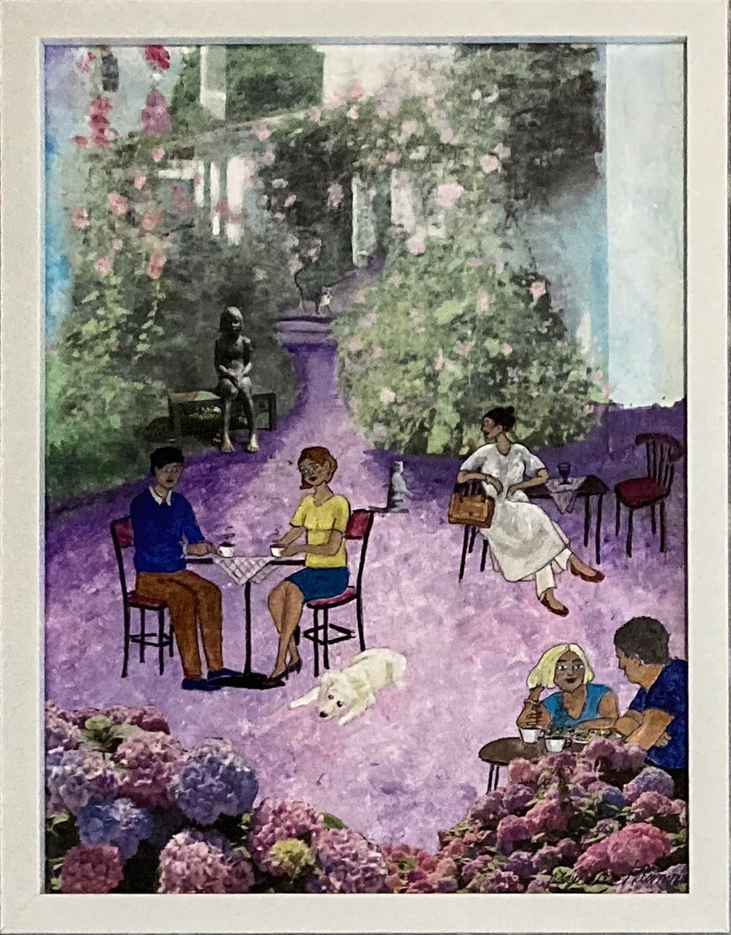 Fika på landet collage 30 x 40 cm