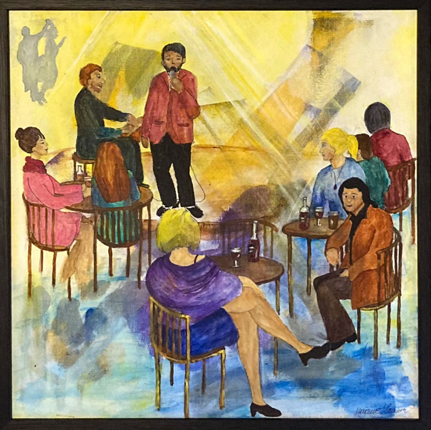 På lokal akryl 53 x 53 cm