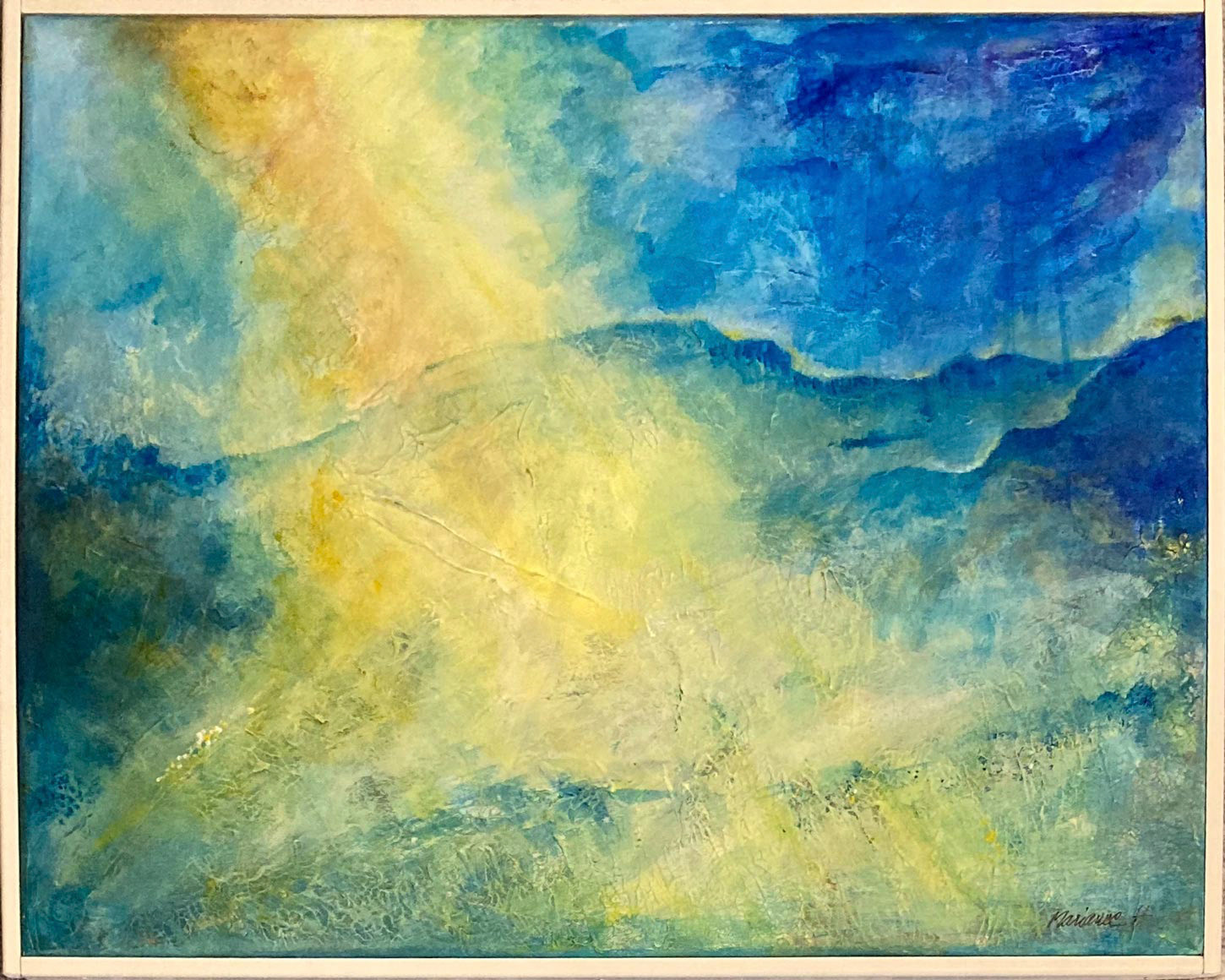 Solstorm akryl 50 x 40 cm