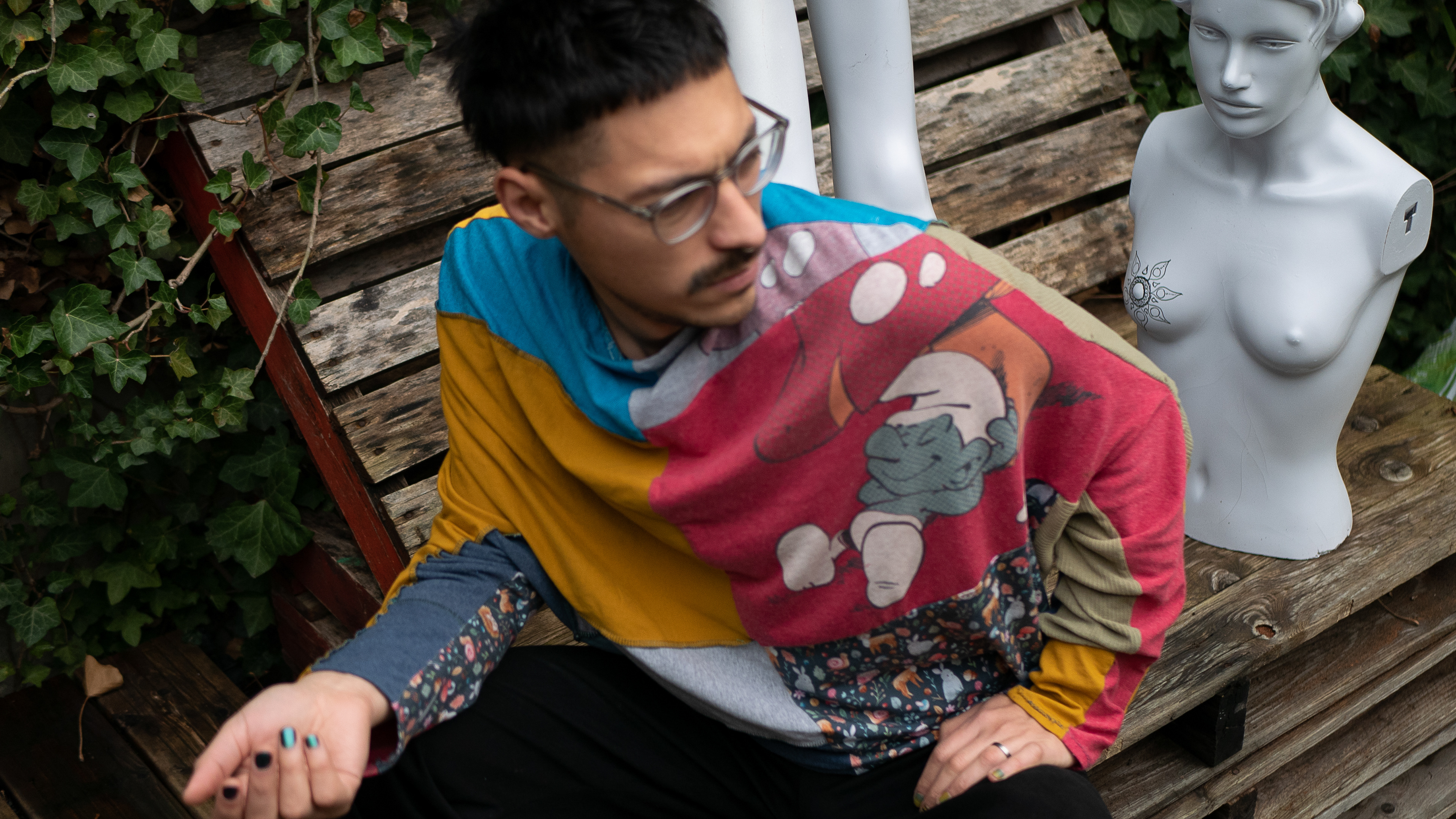 Barrel patched shirt