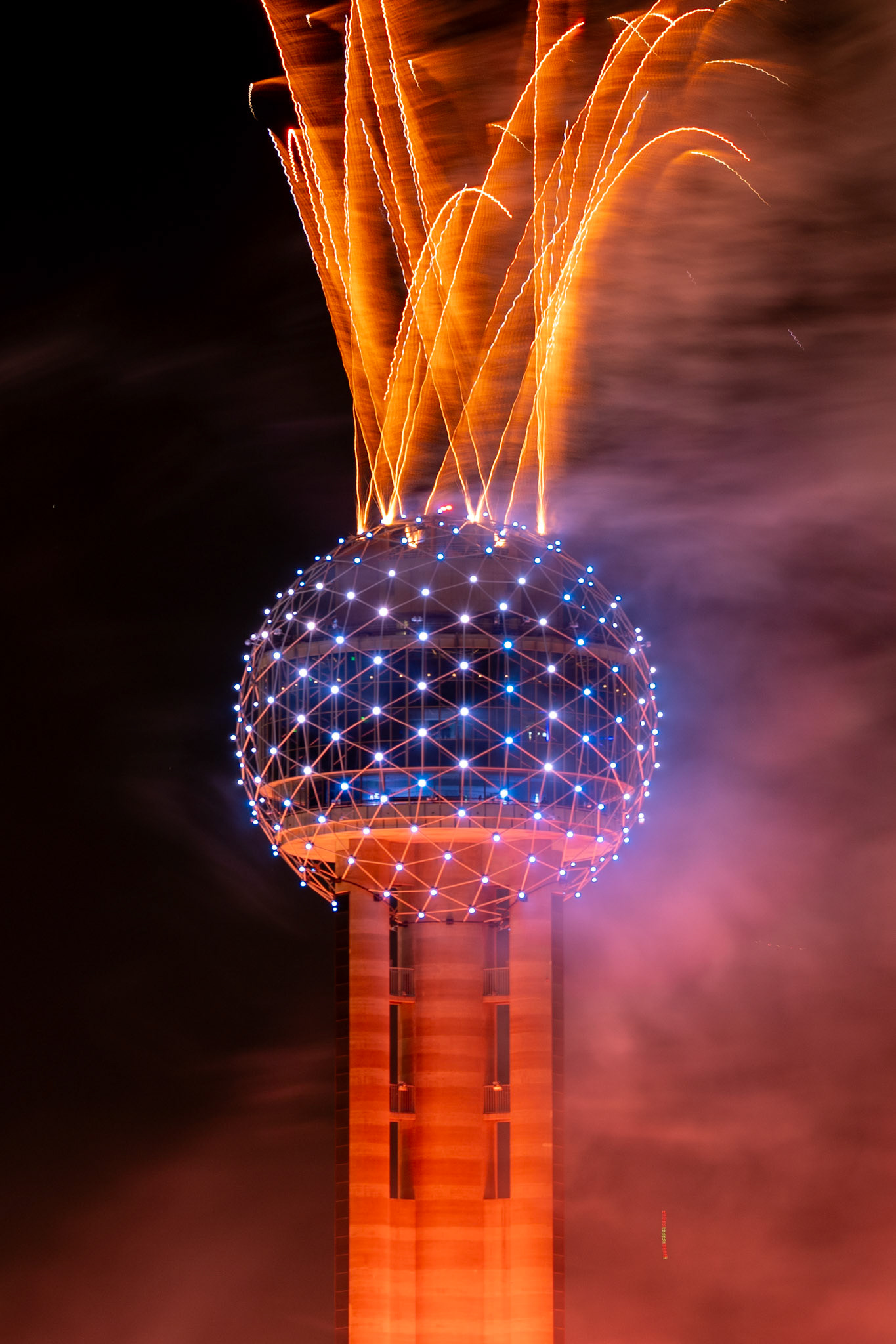 Reunion Tower New Year 2025