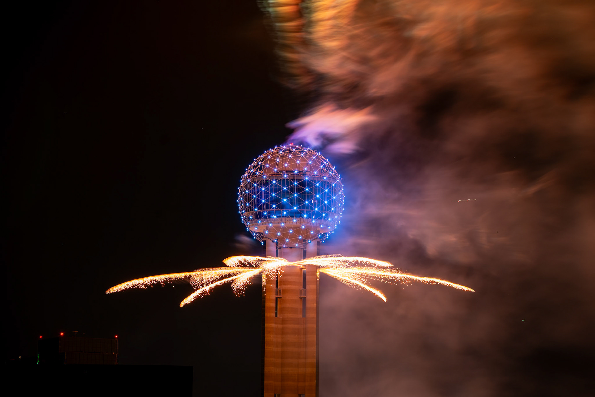 Reunion Tower New Year 2025
