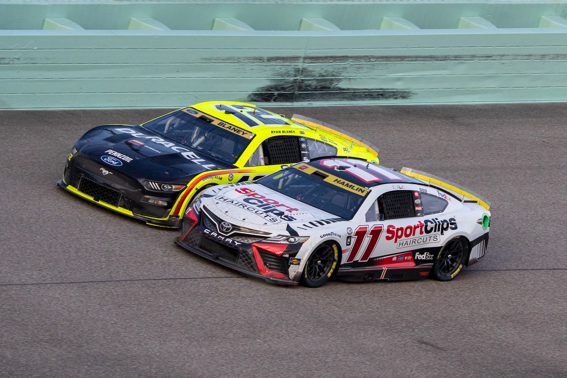 Denny Hamlin and Ryan Blaney Homestead 2023