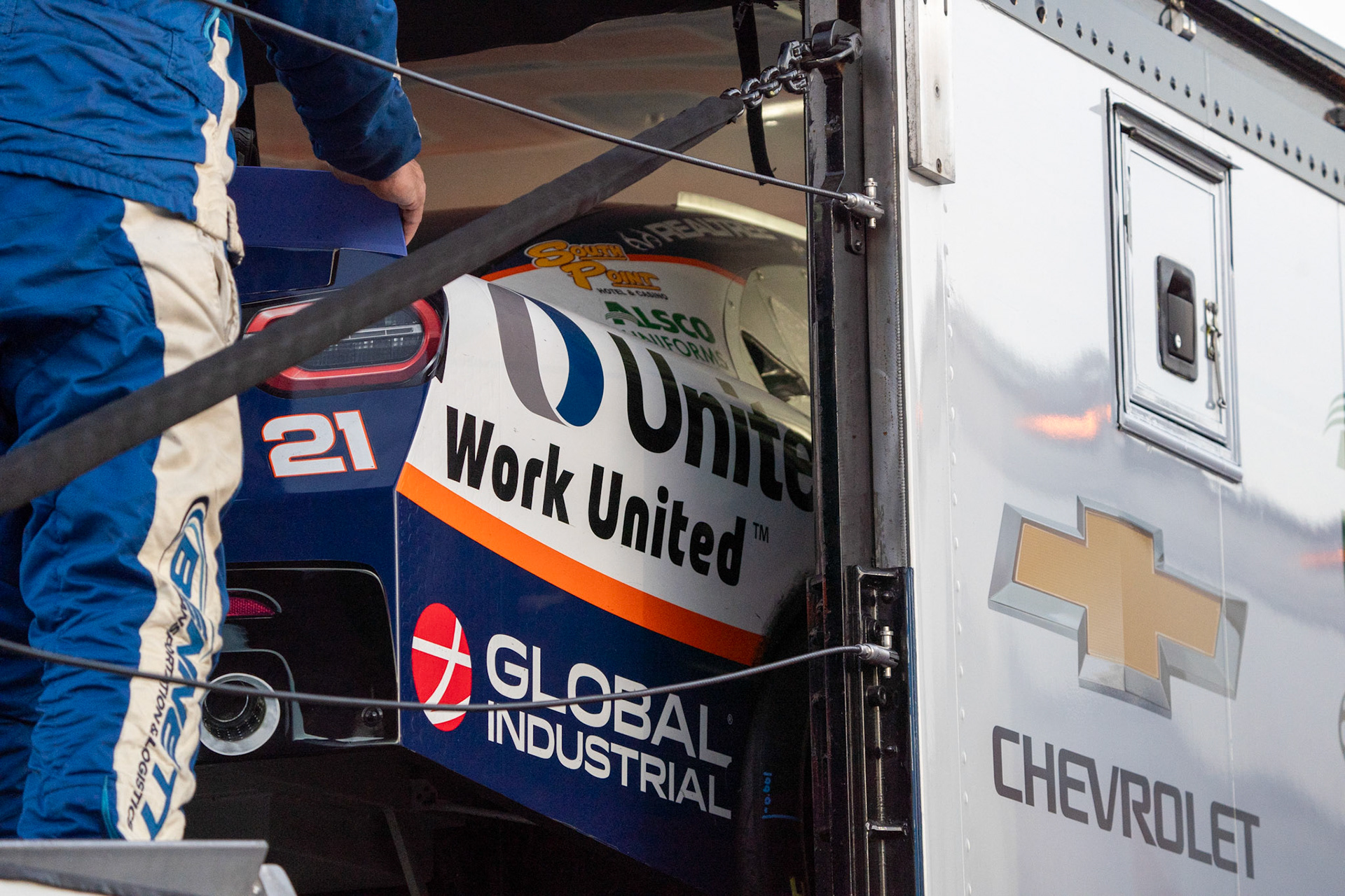 Austin Hill Loading Up Post Race Homestead 2023