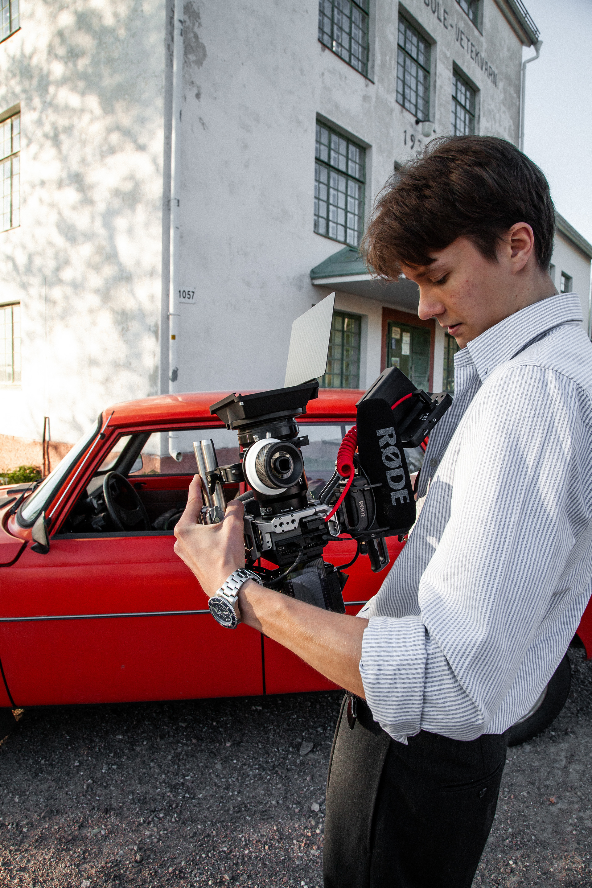 Timo Syrjälä videography bts, photo by Saga Pennanen