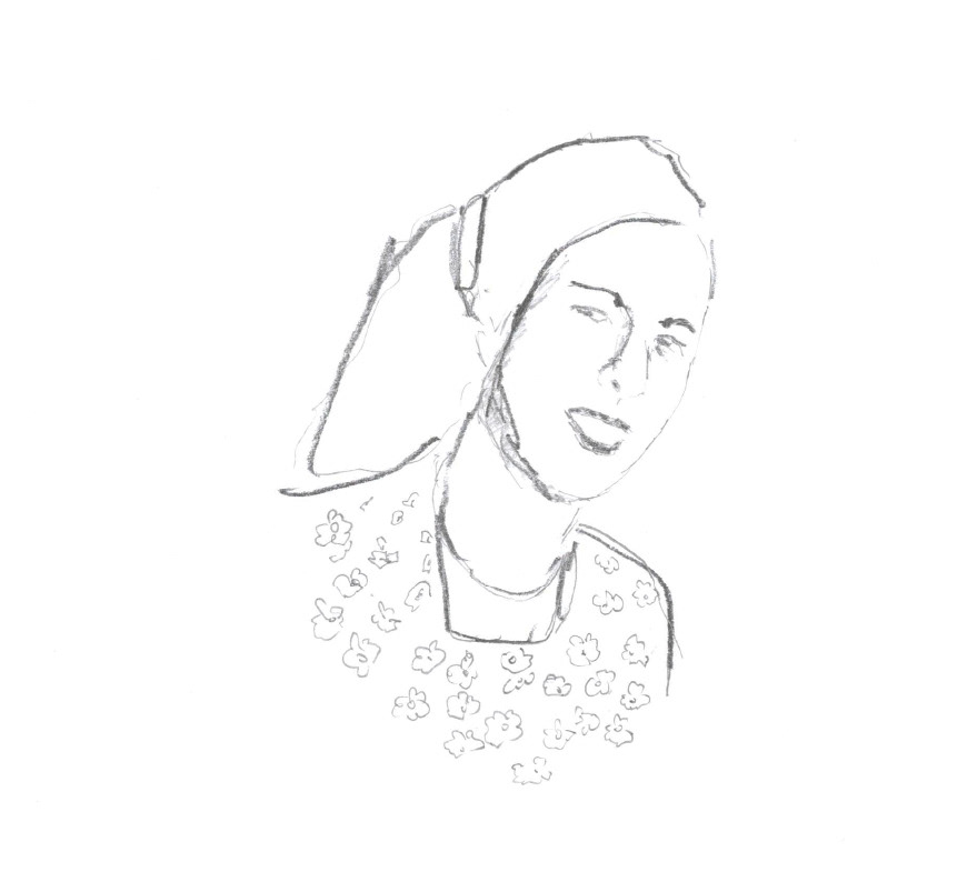 Grandmother, pencil on paper, 29 x 21 cm, 2021