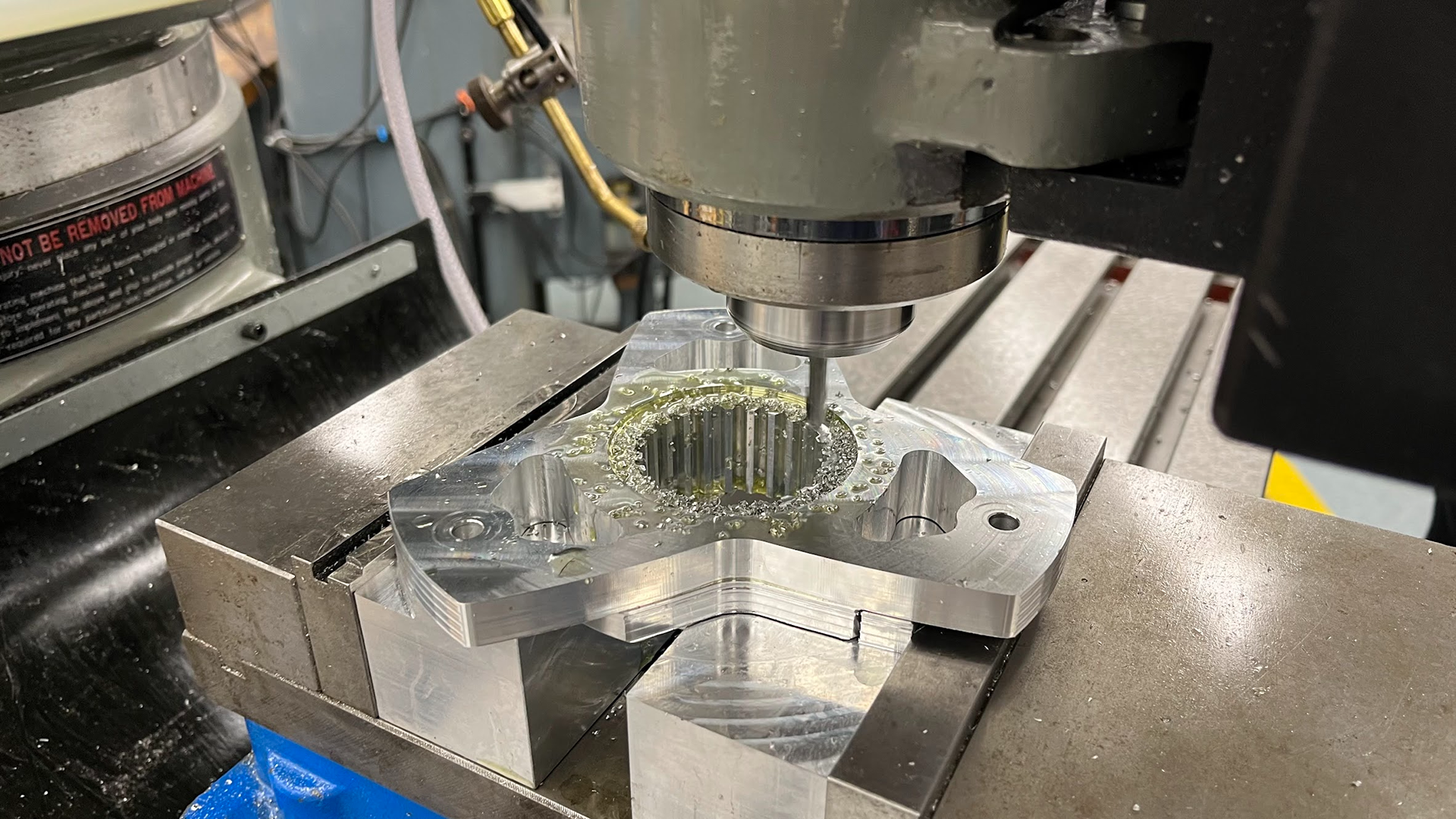 Final touches on the snap ring diameter.