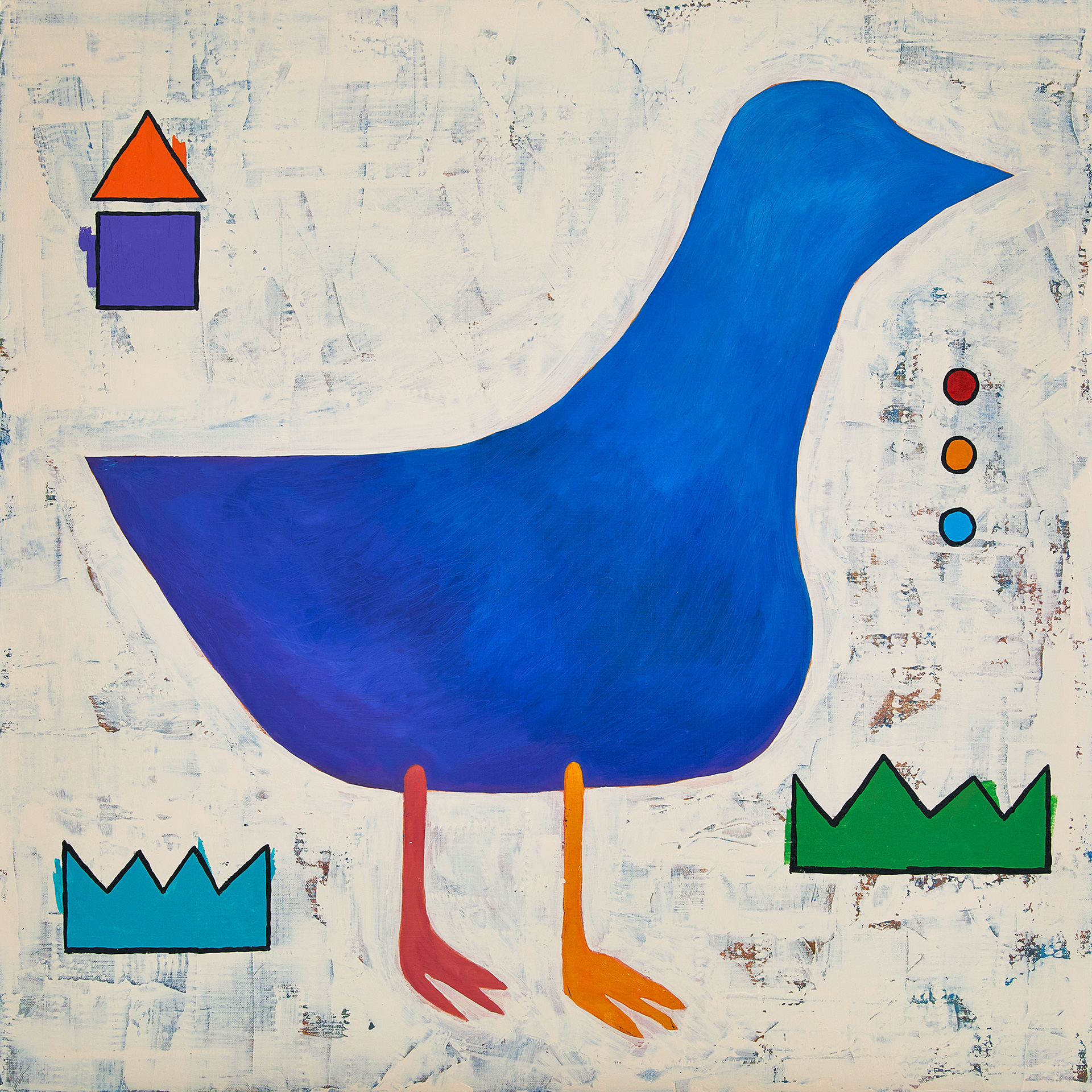2022_Periwinkle_oil on canvas_91.0x91.0cm