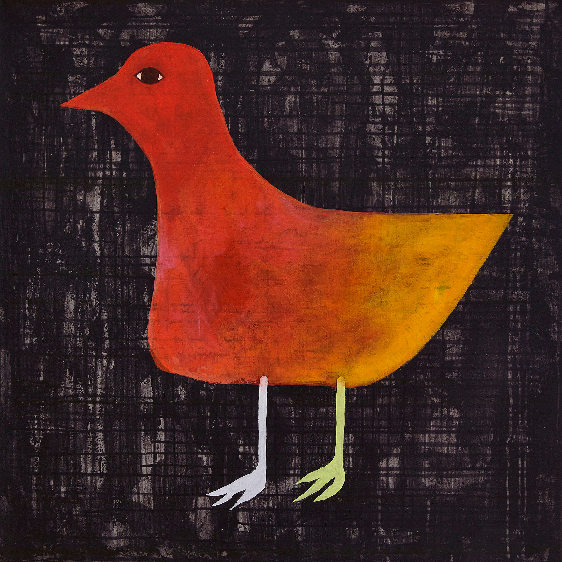 Black bird_2022_oil on canvas_72.7x72.7cm