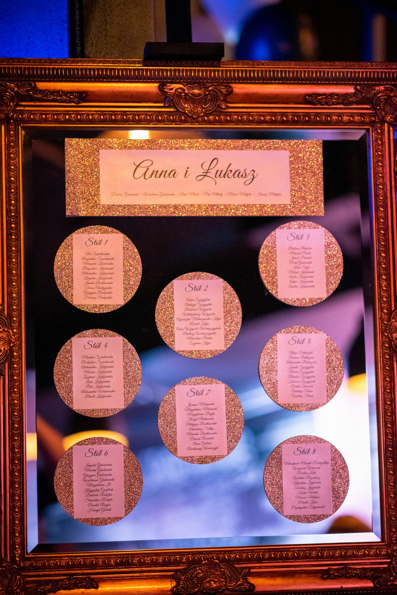 lista gości weselnych fotograf