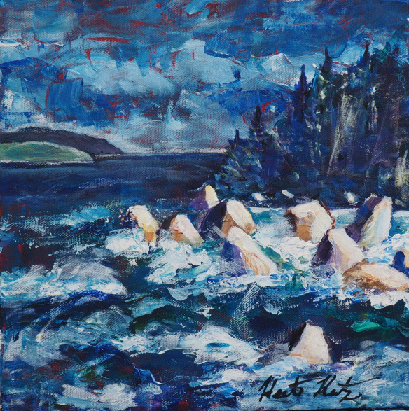 Wild Waters - Acrylic on Canvas - Sold