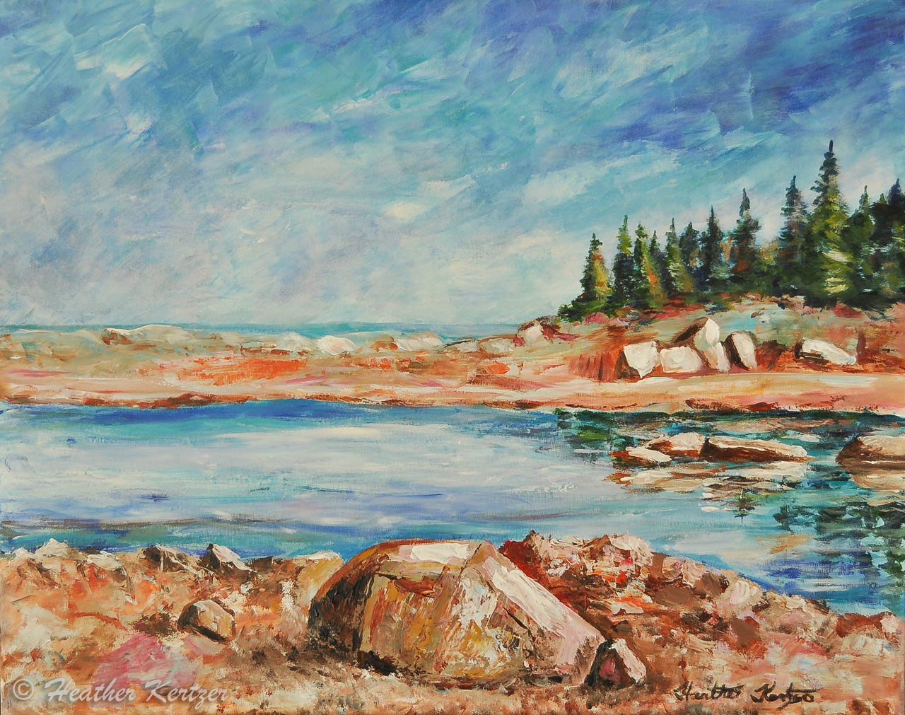 Rocky Shores - Acrylic - Sold