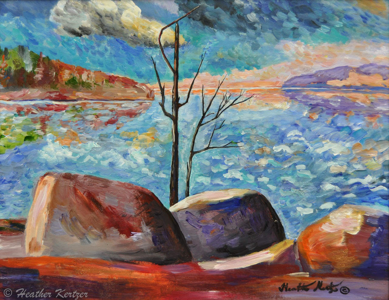 Lake Simcoe Peace - Acrylic on Board - Sold
