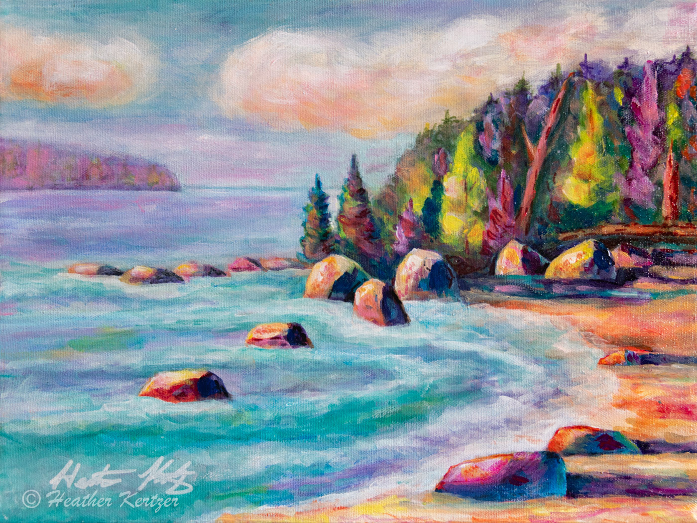 Natures Beauty - 12" x 16" Acrylic on Canvas - $225