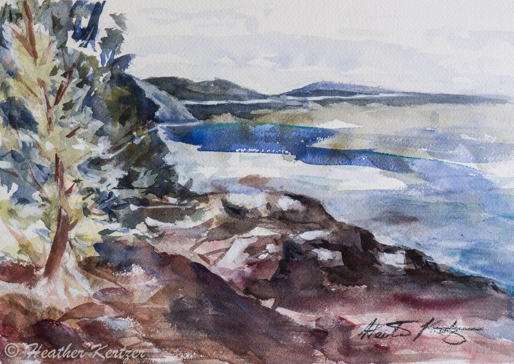 Awenda Shore III - Watercolour - Sold