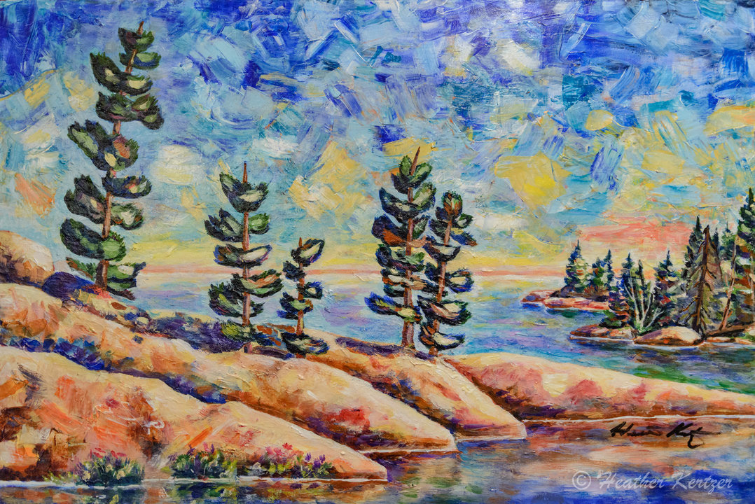 Beausoleil View - Acrylic on Gallery Canvas - Sold