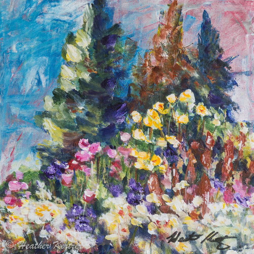 Julliets Garden - Acylic on Canvas - Sold