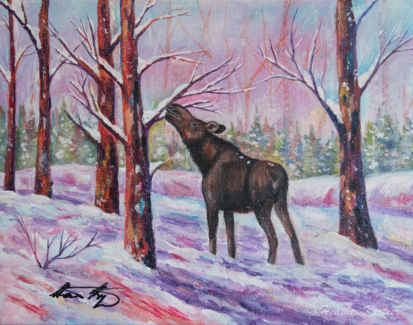 Brunch - 11" x 14" Acrylic on Canvas - $190.