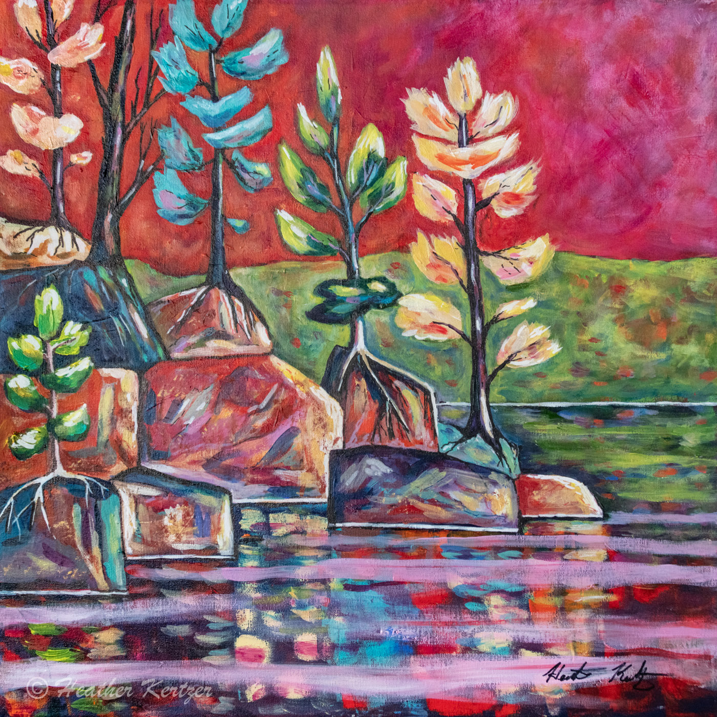 True North - 24" x 24" Acrylic on Gallery Canvas - $650