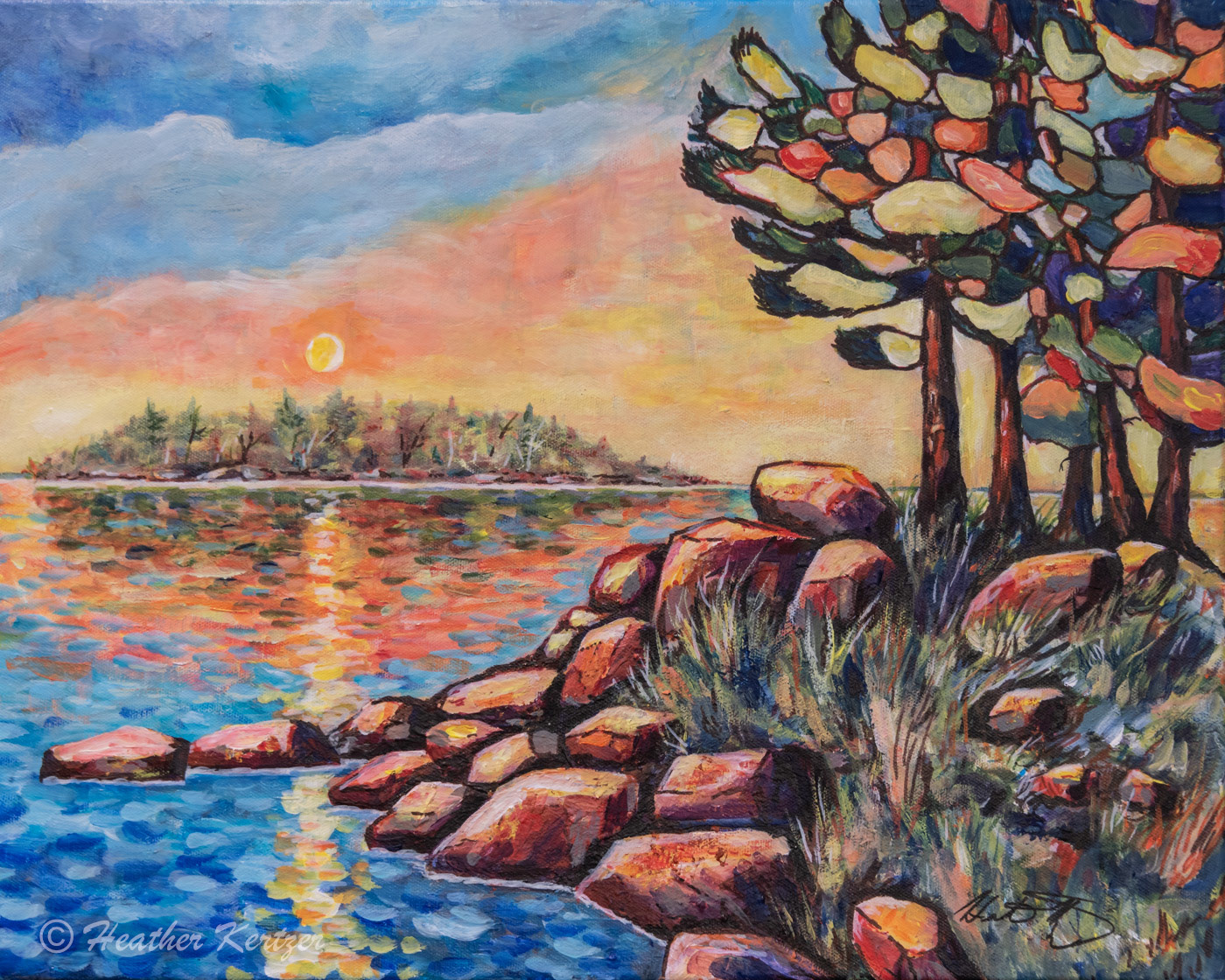 Sunset Point - 16"x20" Acrylic on Canvas - Sold