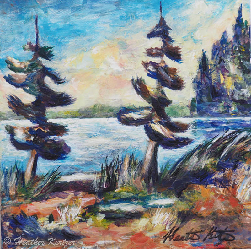 A Walk in the Park - Acrylic on Canvas - Sold