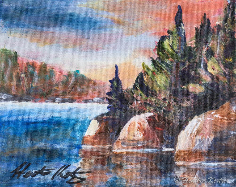 Georgian Sunset - Acrylic on Canvas - Sold