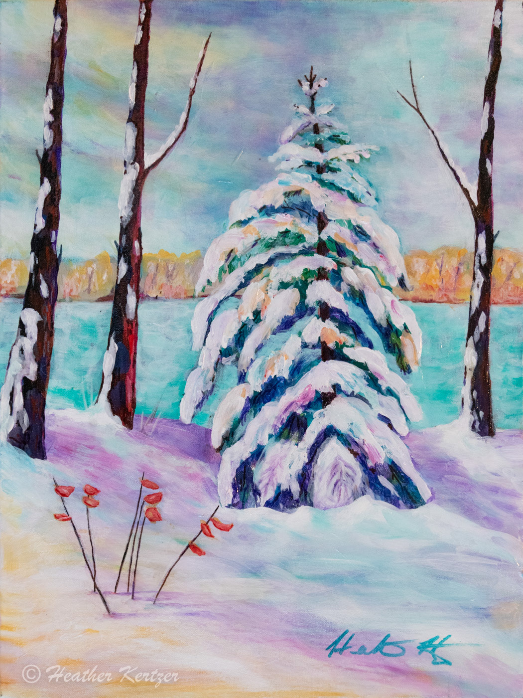 Winters Whisper - 18" x 24" Acrylic on Gallery Canvas - $600