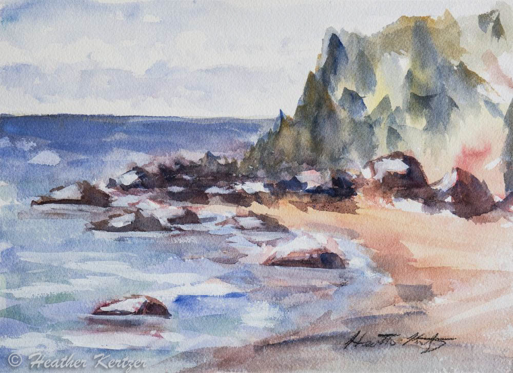 Awenda Shore II - Watercolour - Sold