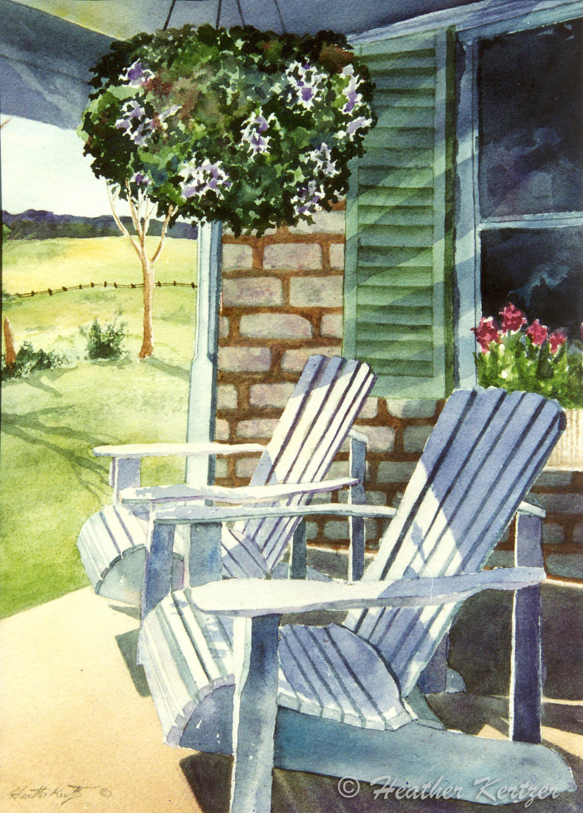 Lazy Day #1 - Watercolour - Sold
