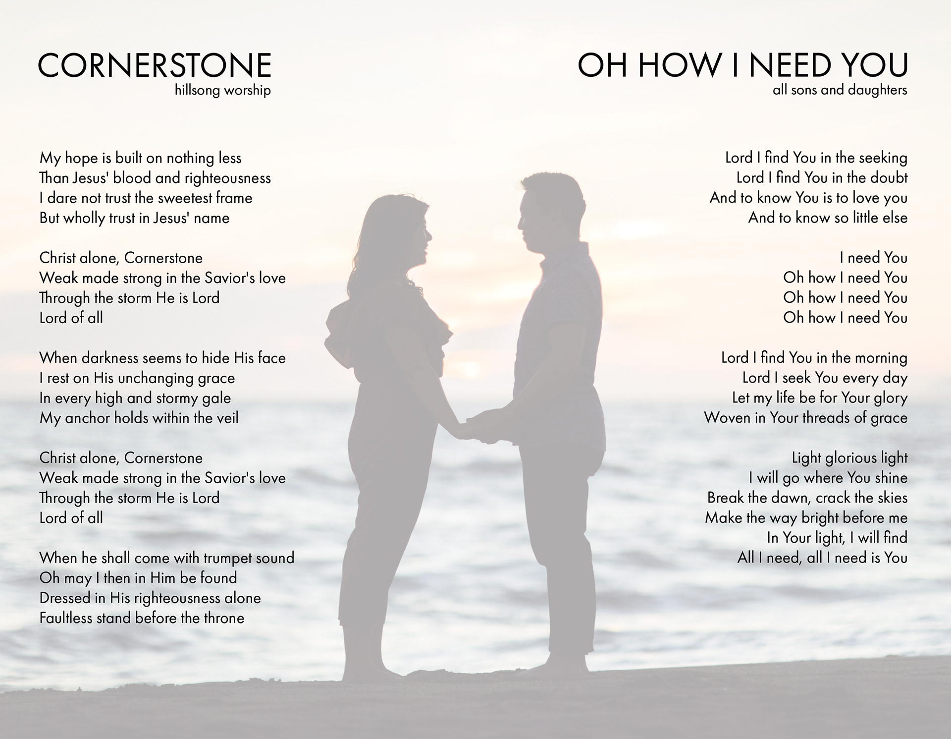 This is a bi-fold insert design for a wedding program