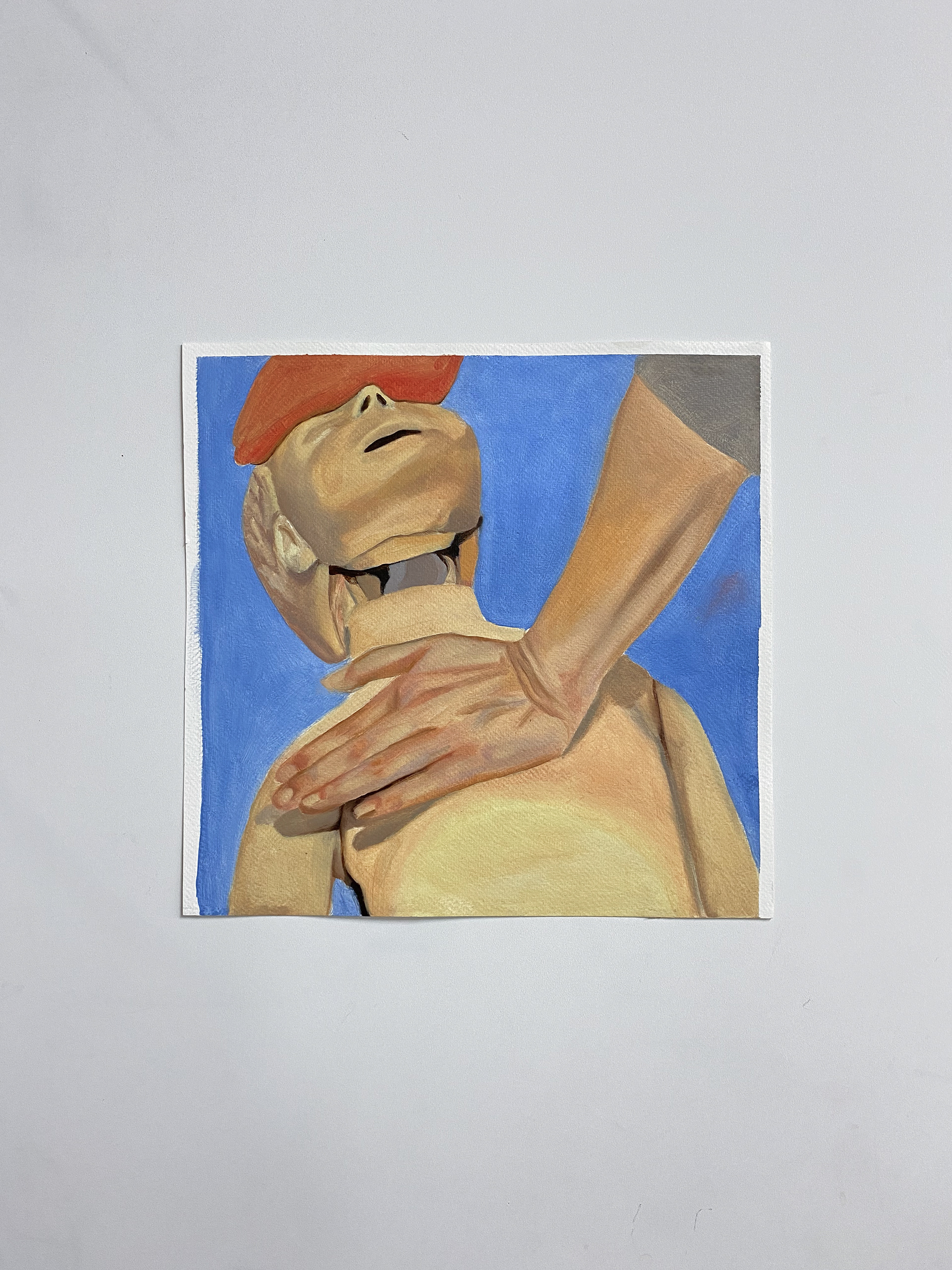 'Anne II', oil on paper, 30 x 30 cm