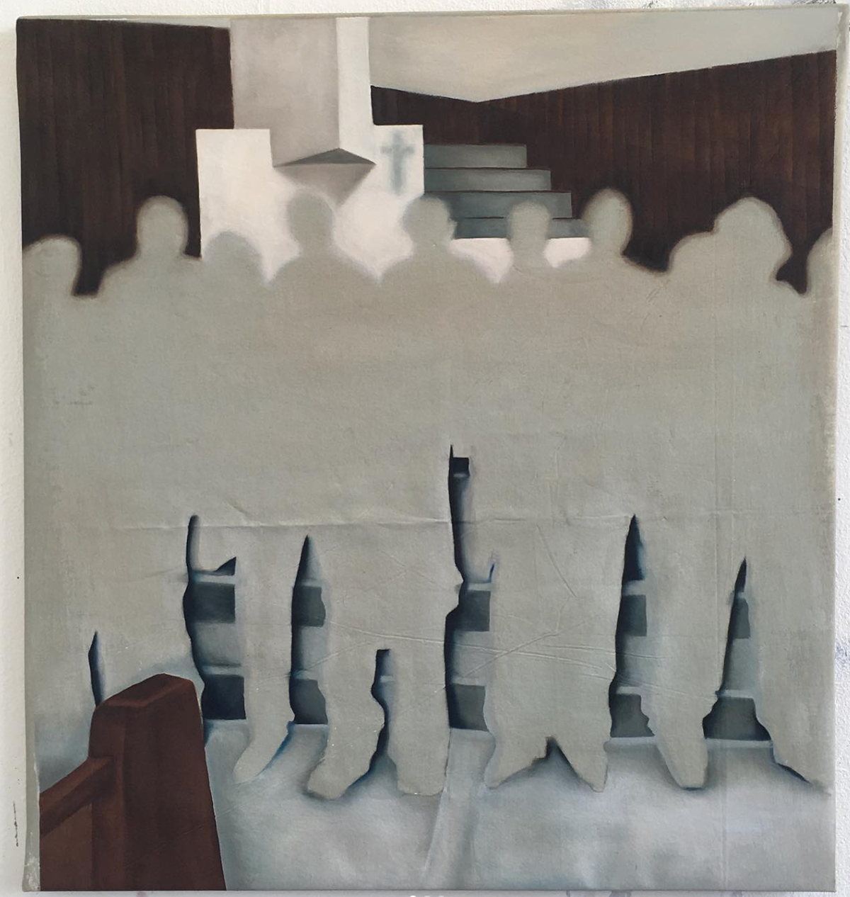 'Batizado', oil on canvas, 130 x 130 cm