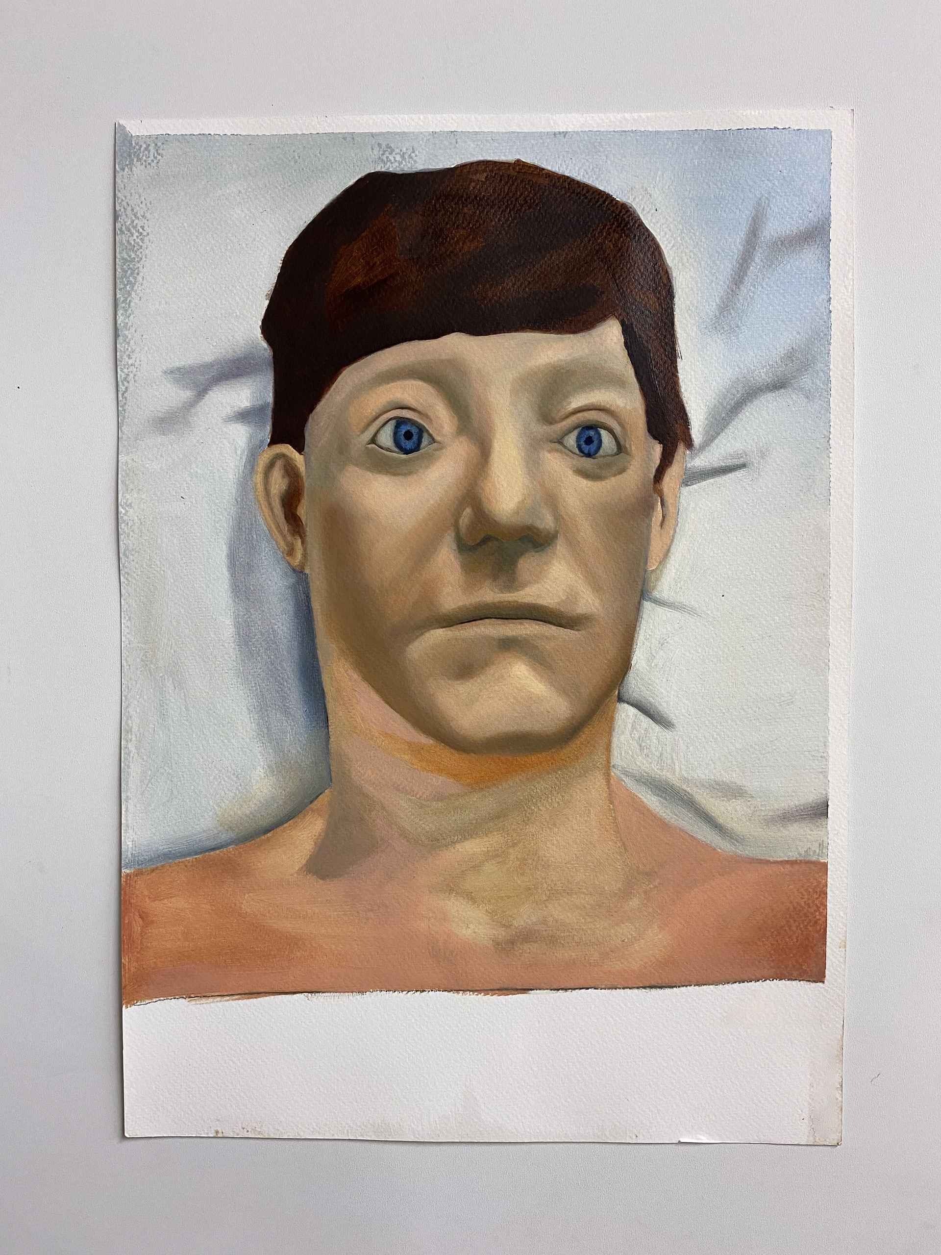 'Harvey', oil on paper, 30 x 42 cm