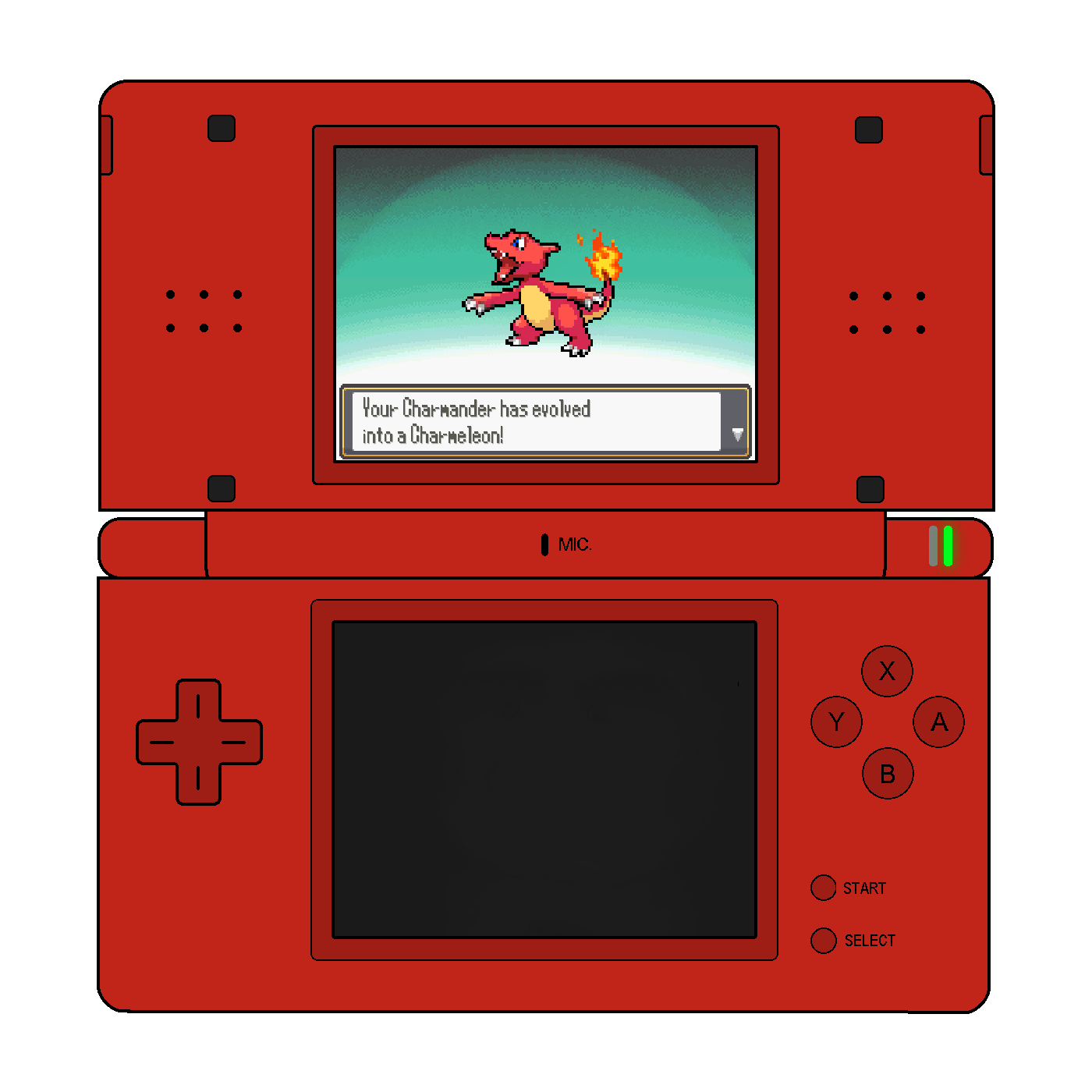 Nintendo DS with Charmeleon