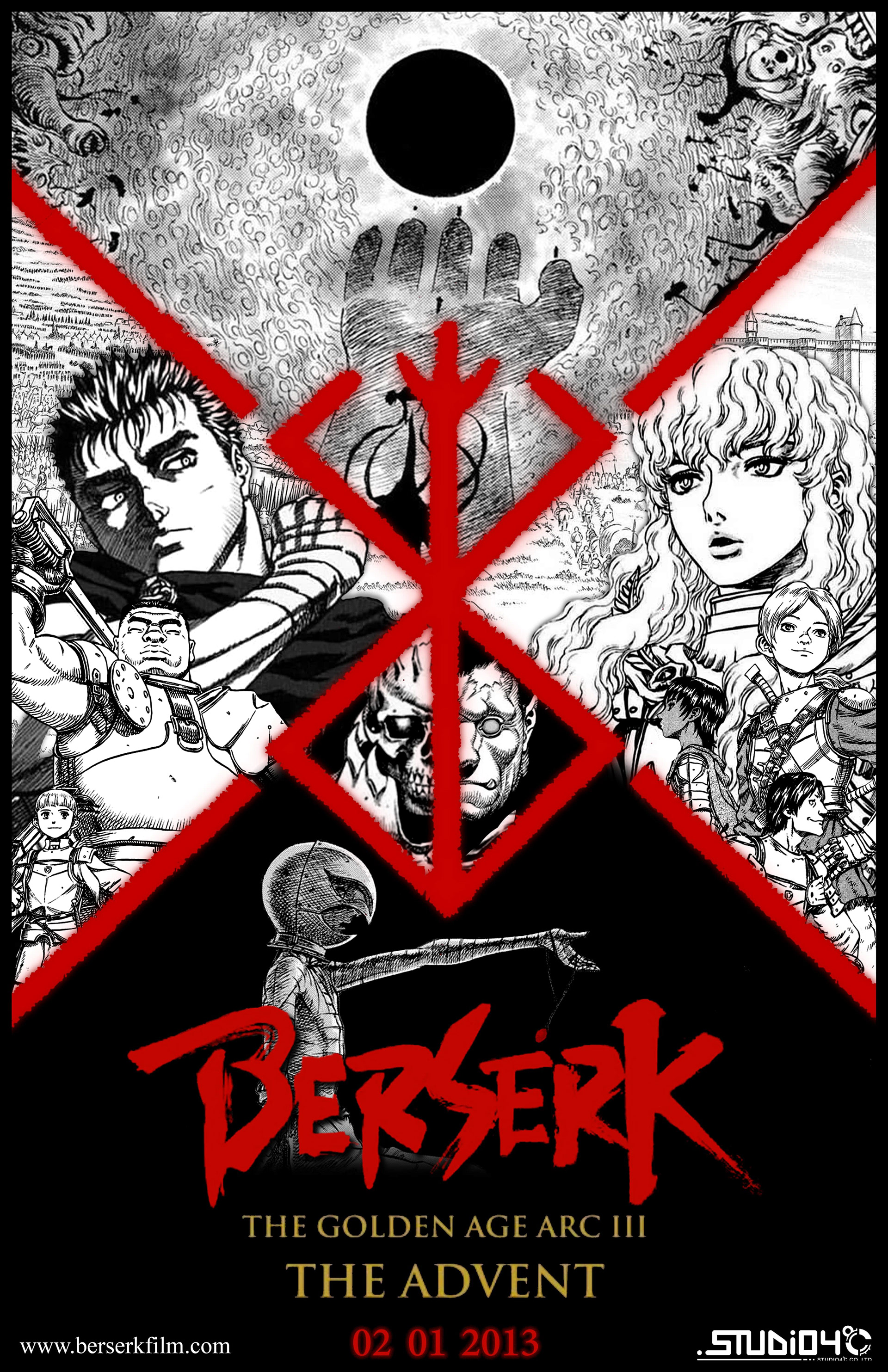 Poster for Berserk: Golden Age Arc Advent films